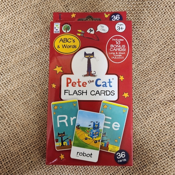 Pete the Cat ABC flash cards NWT - Picture 1 of 10